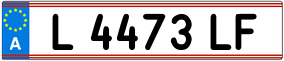 Trailer License Plate